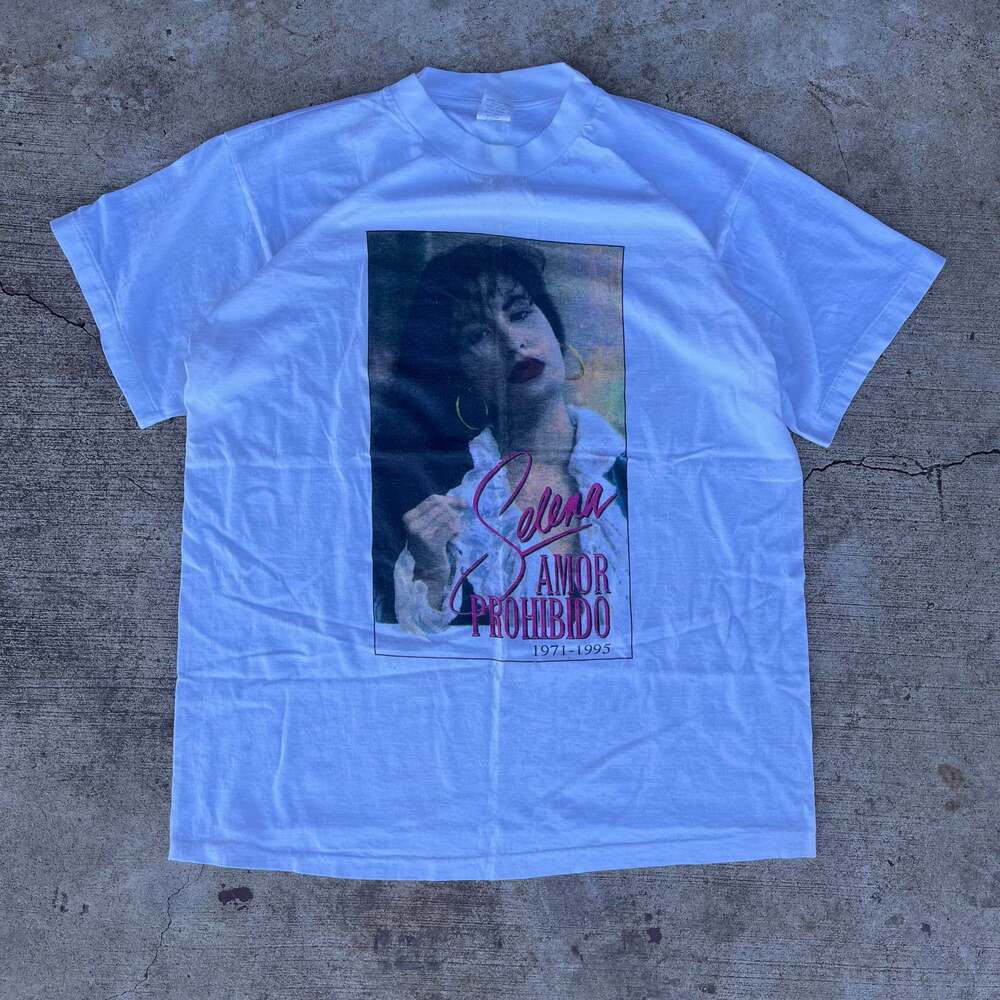Vintage 90s Selena Quintanilla Amor Prohibido Shirt Rap Tee Mexican Singer XXL